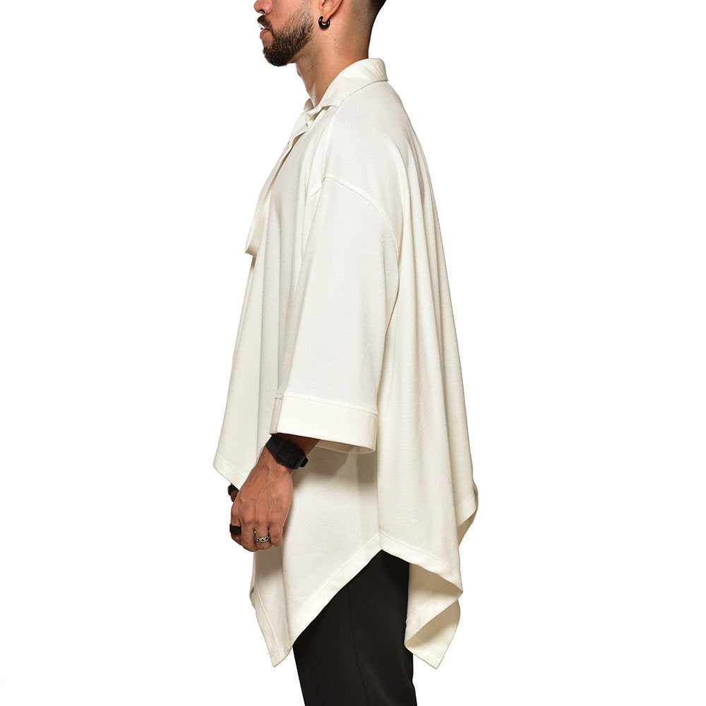 Oversized bat ivory white shirt