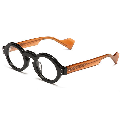 Hipster glasses with acetate frames