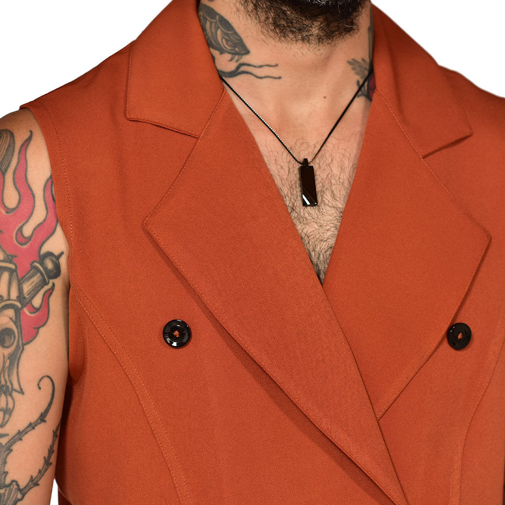 Old money terracotta vest