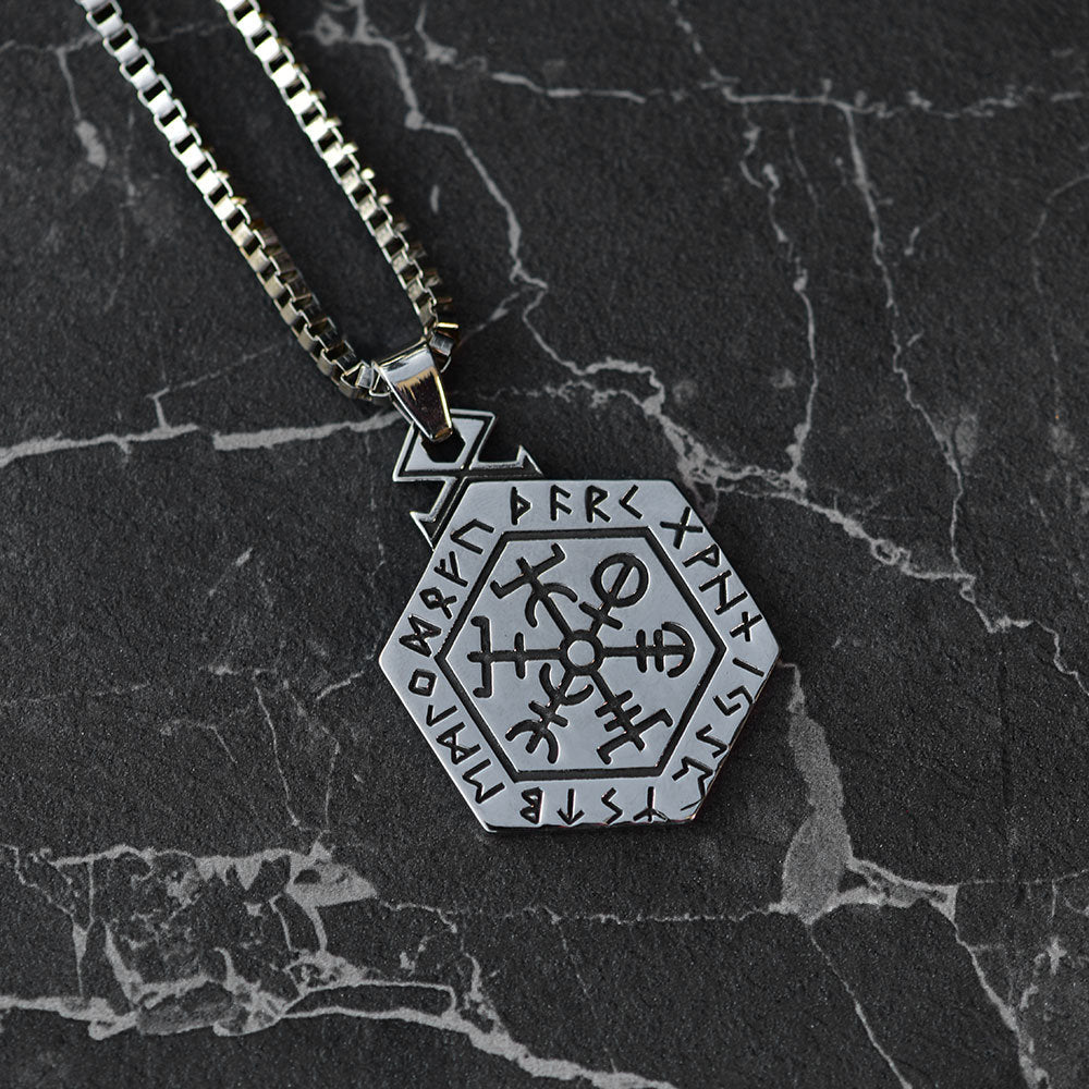 Nordic compass necklace 60cm