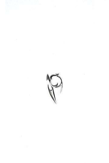 Silver knife earring