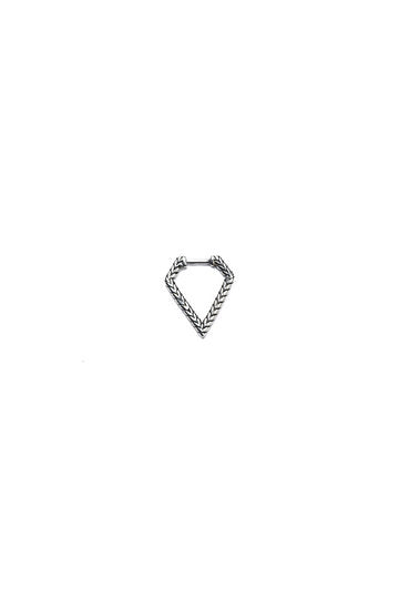 Nordic silver triangle earring