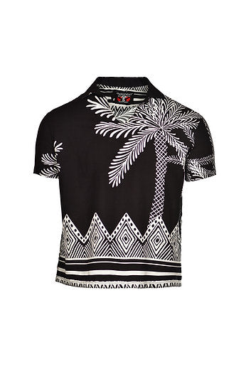 Regular fit palms boho shirt