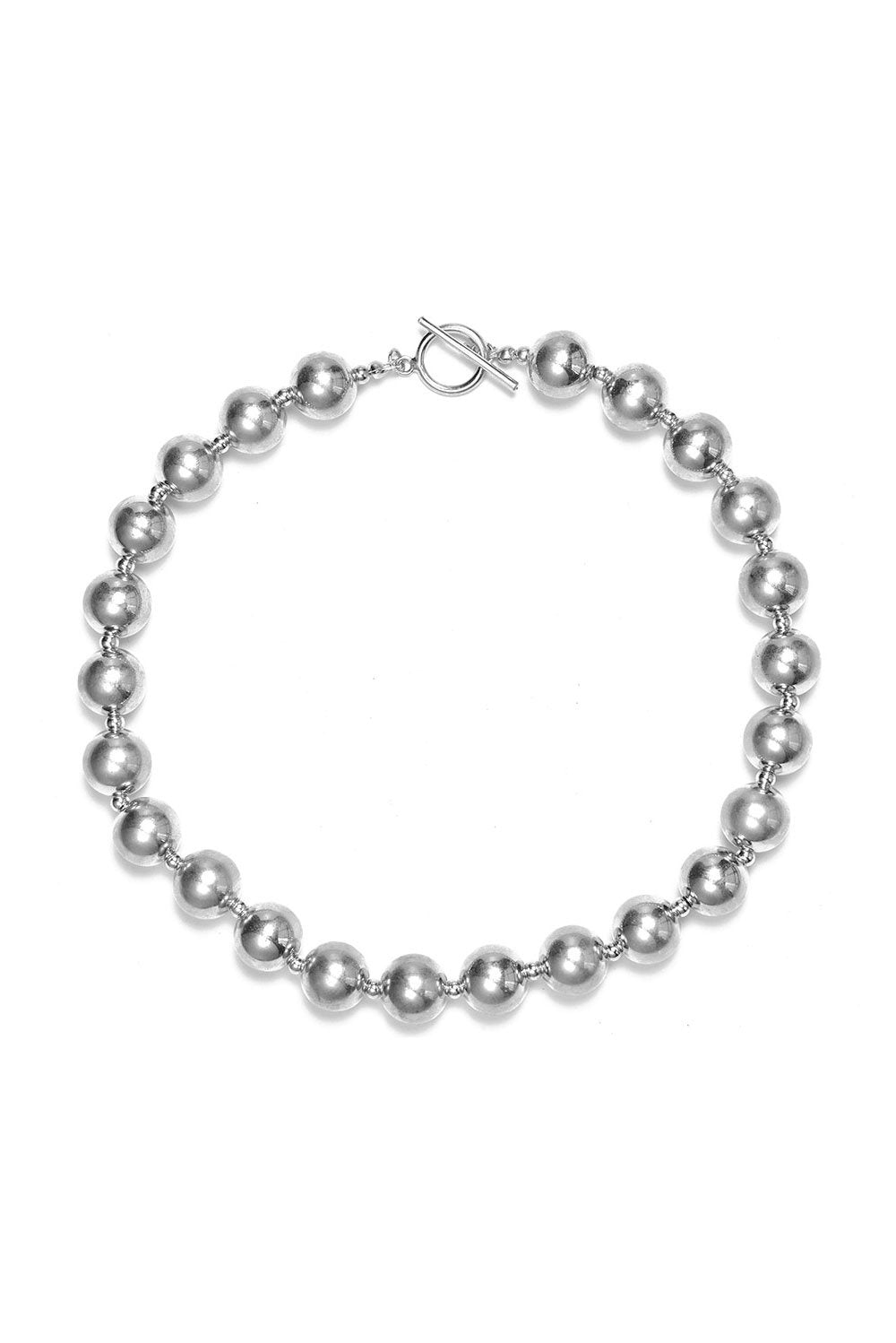 Silver pearl choker 40cm