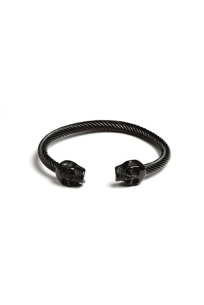 Skull bracelet in black