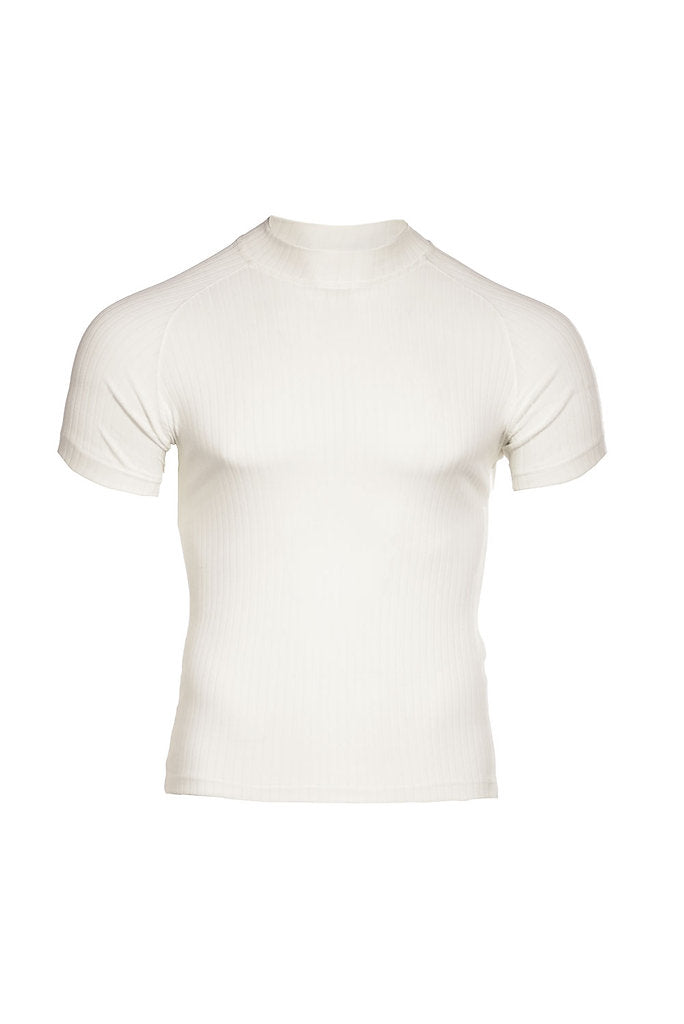 Super slim ivory perkins t-shirt