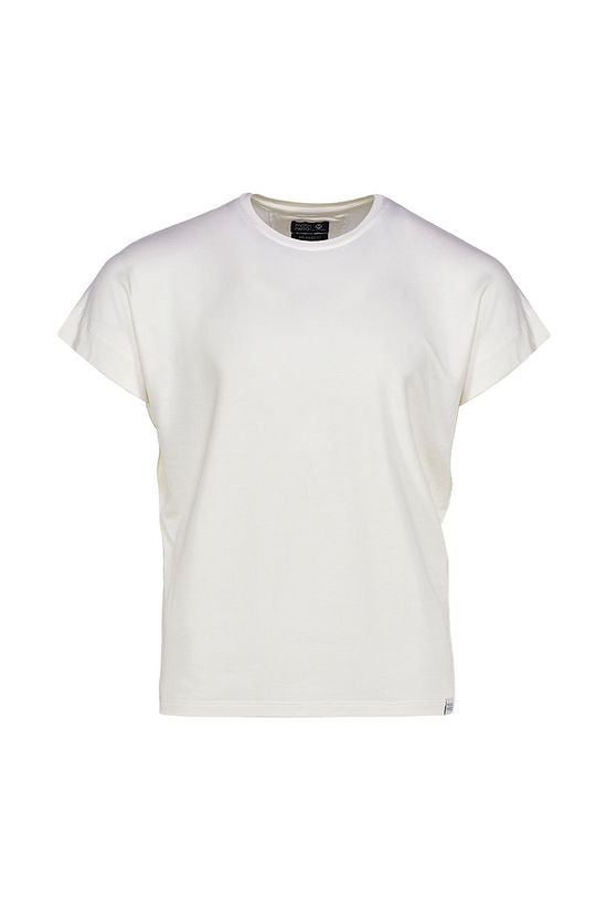 Ivory semi-oversize t-shirt