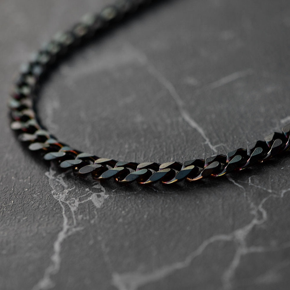 Black Cuban chain 10mm x 55cm