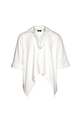 Oversized bat ivory white shirt