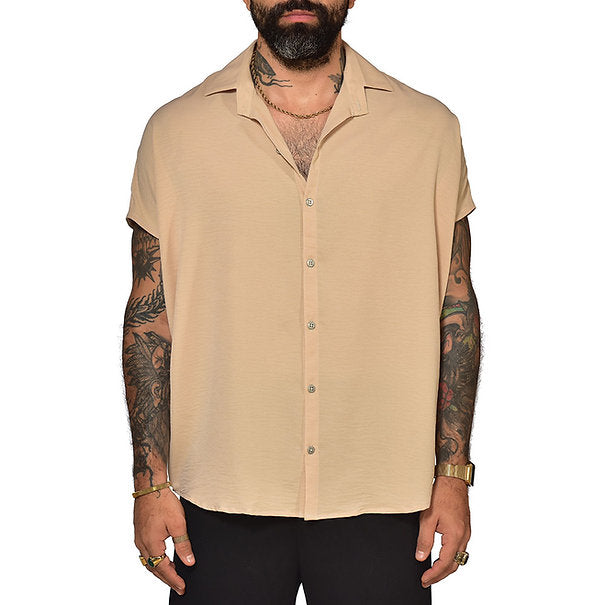 Oversized beige shirt