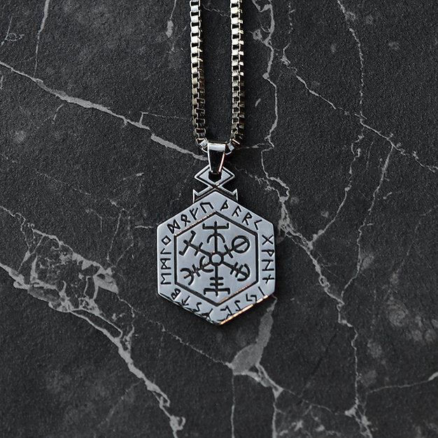 Nordic compass necklace 60cm