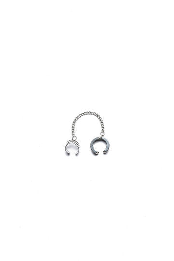 Dual silver earcuff