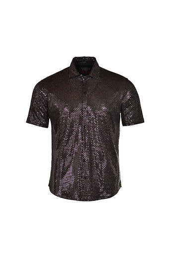 Regular fit sequins shirt