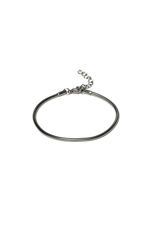 Silver rat tail bracelet