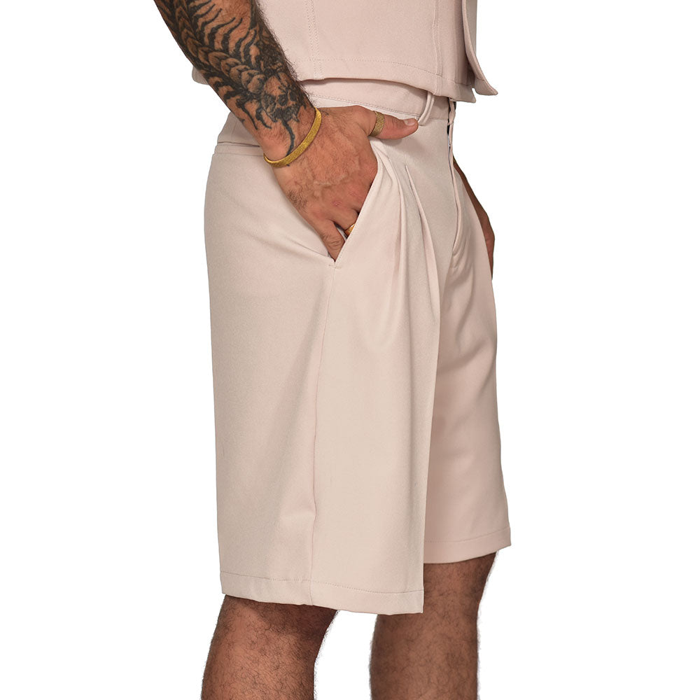 Tailored jort cream color