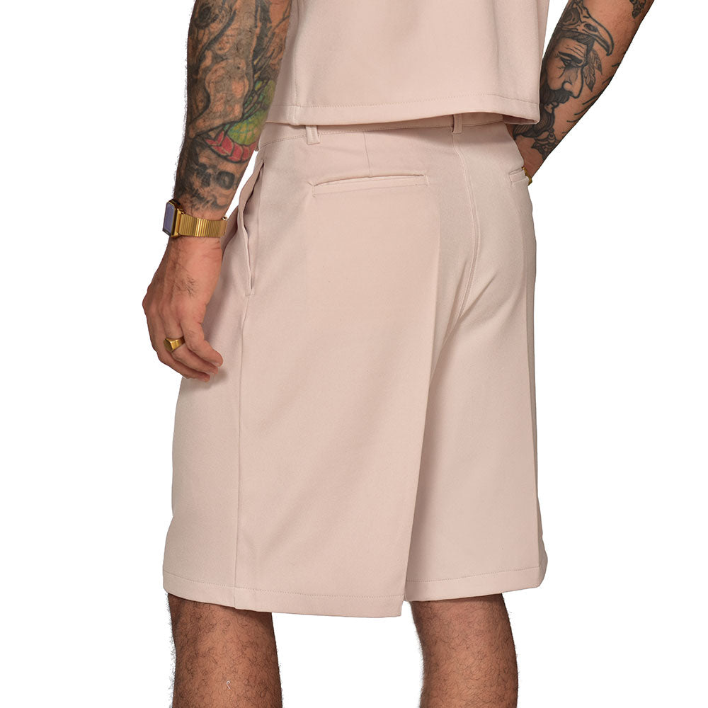 Tailored jort cream color