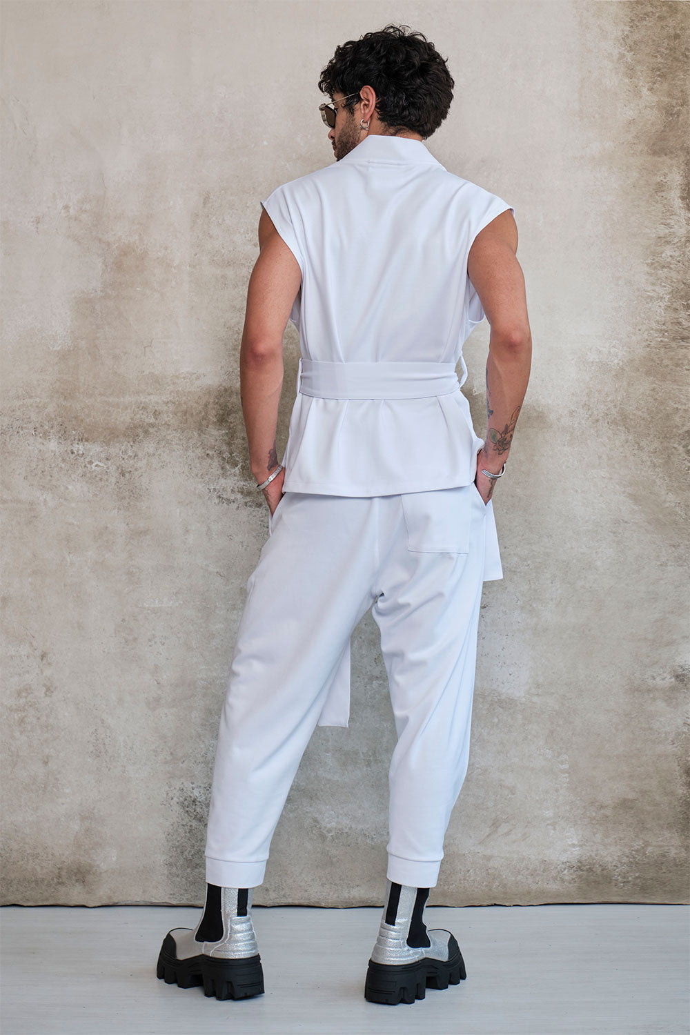 White samurai pants