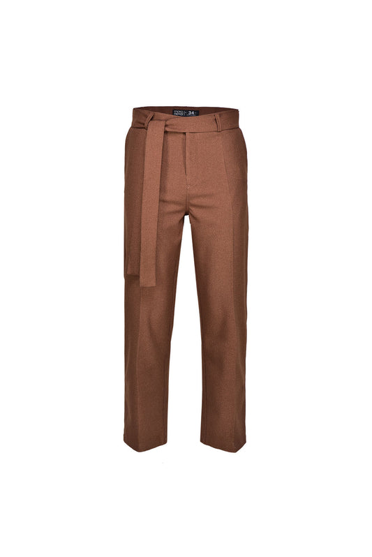 Brown loose fit pants