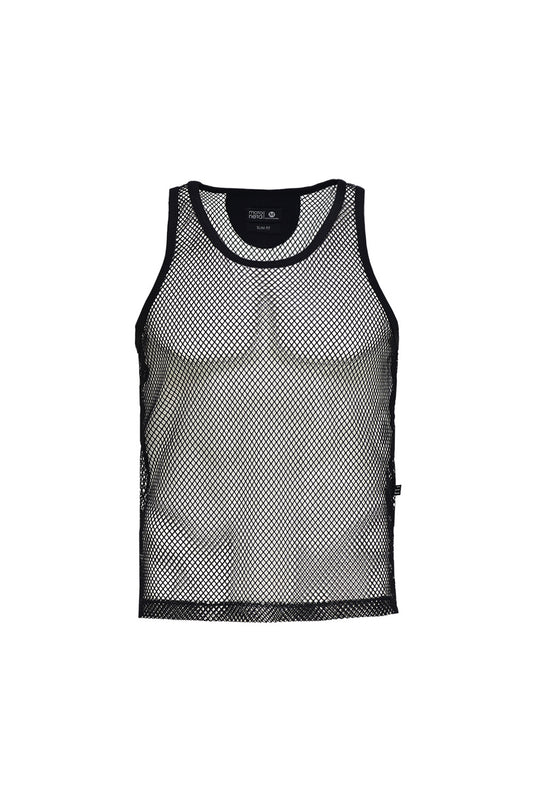 Black mesh tank top